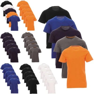Herren 5er Pack T-Shirt Große Größen bis 5XL Kurzarm Rundhals Baumwolle Freizeit - Bild 1 von 2