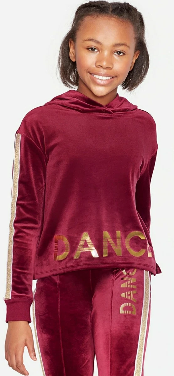 Girls velour sweatshirt hot sale
