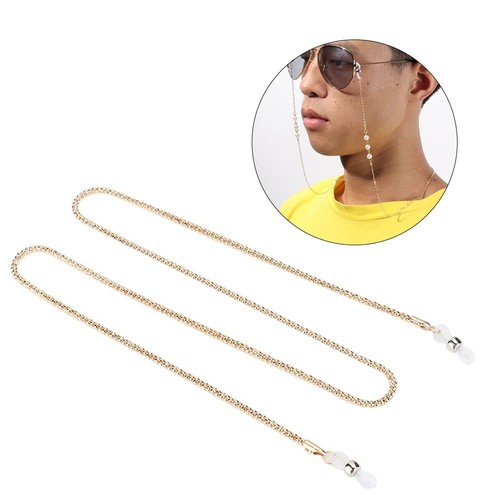 Cinturino per occhiali indossabile con catena in lega d'oro antiscivolo per  uomo | eBay