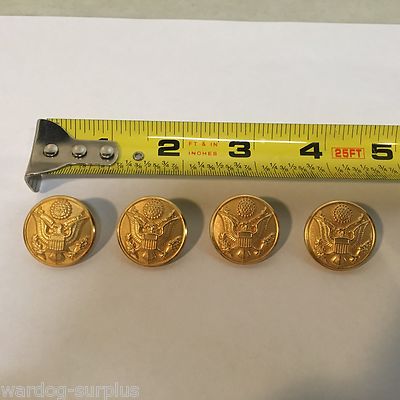 Set of 4 U.S Class A ASU Dress Uniform Buttons Men's Jacket Coat Front ...