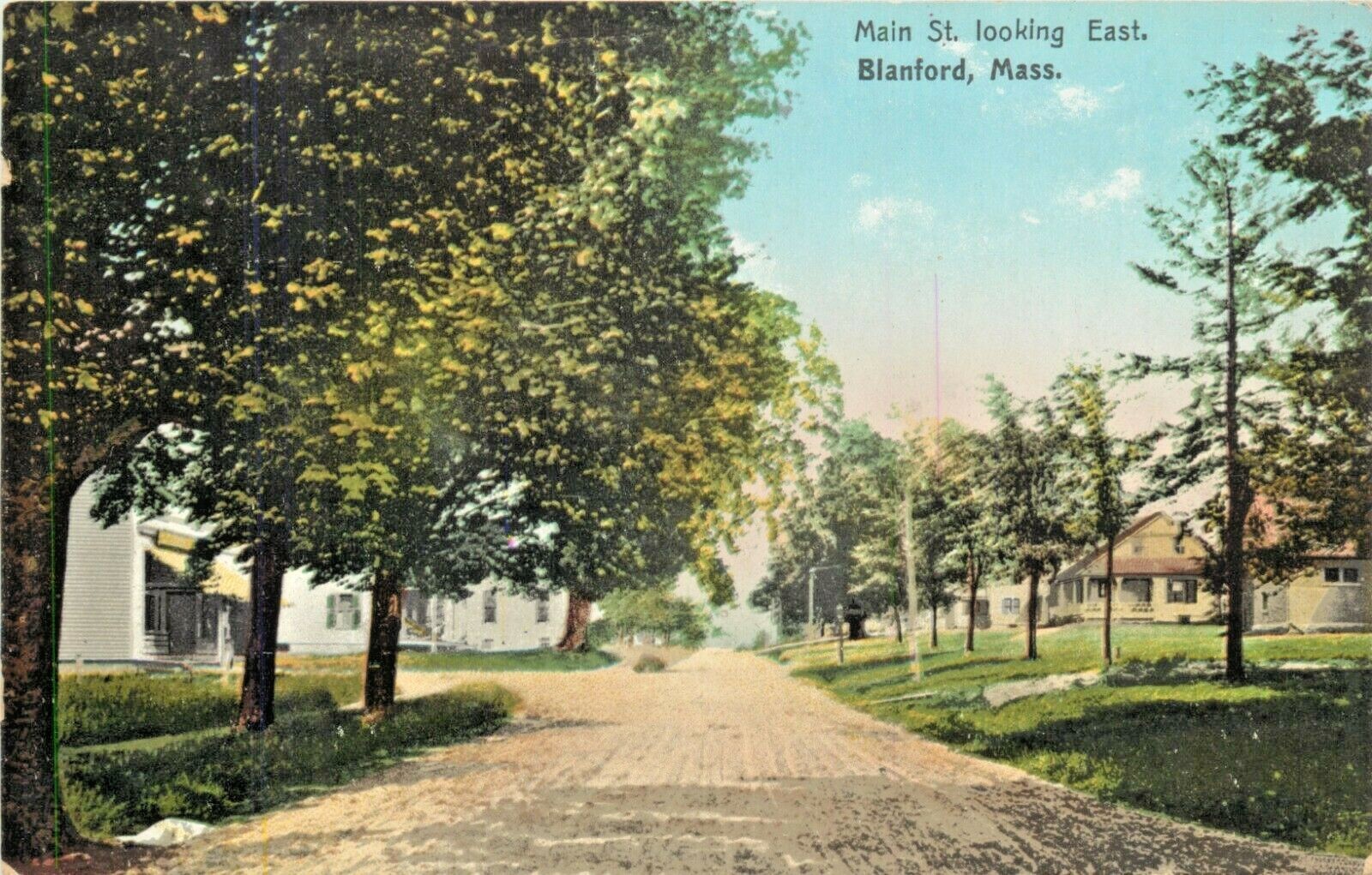 A View Of Main Street, Looking East, Blandford, Massachusetts MA eBay