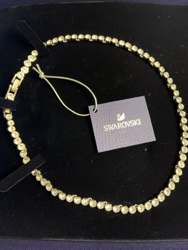 Swarovski Tennis Set, White, Rhodium 