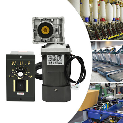 Efficient 120W Worm Gear Reducer Gearbox RV30 Worm Gear Motor High Torque