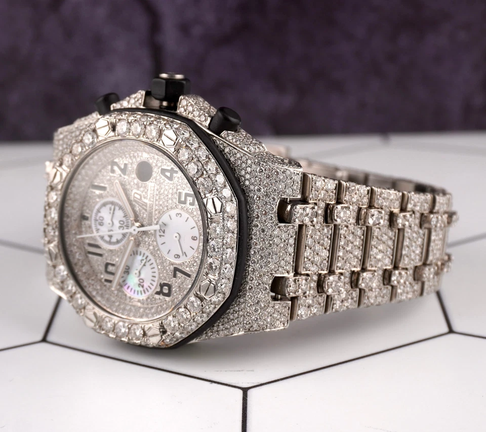 Reloj AUDEMARS PIGUET Royal Oak Offshore 42mm 30ct Diamantes Acero 25770ST Papeles Foto 3 de 4