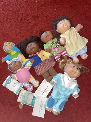 Cabbage Patch Kids 6 Puppen CPK Konvolut Sammler Vintage Kohlkopf Puppe Mattel