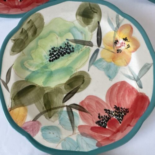 Insalatiera vintage Bloom By Pioneer donna in gres diametro 8,5" - set di 7 - Foto 5 di 15