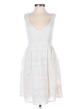 RED Valentino Women White Cocktail Dress 36 italian