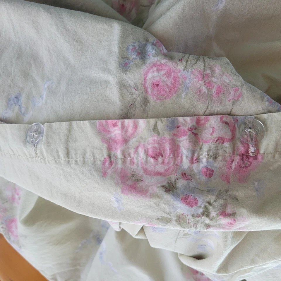 Funda nórdica completa/queen Simply Shabby Chic y fundas zarza rosa bordes con volantes Foto 4 de 4