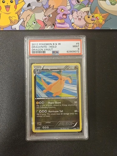 PSA 9 MINT 2012 Pokemon B & W Dragonite - Holo - Dragon Vault