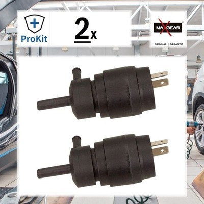 2x ORIGINAL  Maxgear Waschwasserpumpe, Scheibenreinigung für VW POLO II POLO
