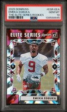 PSA 10 2025 Panini Donruss Emeka Egbuka Rookie Card ESR-EEA Elite Series Rookies