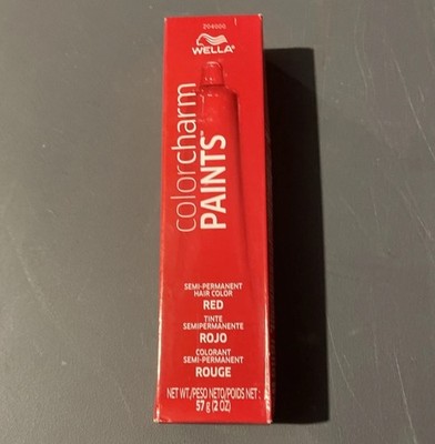 Wella  Color Charm Paints Tube Red  2 oz Semi Permanent Hair color