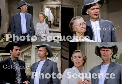 The Beverly Hillbillies Buddy Ebsen Irene Ryan Max Baer Jr. PHOTO COLORIZED #01