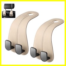 car purse hook seat headrest leather car hook for purse and bag cute 2 pack