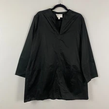 Tuckernuck Pomander Place Black Roxanne Tunic Mini Dress Size Large Long Sleeve