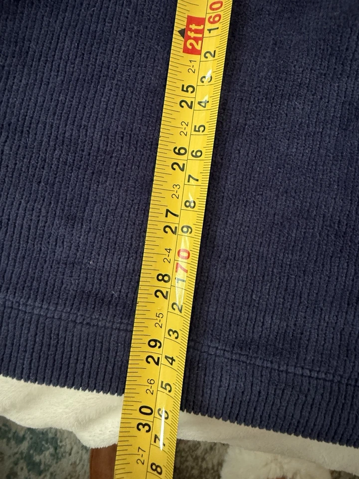 Túnica deportiva Lands' End para mujer manga larga con cordón y cuarto de cremallera talla M 10/12 azul E57 Foto 4 de 4