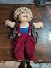 Original Cabbage Patch Kid Doll Blonde Fuzzy Boy HM 3 Hong Kong 1983