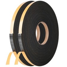 Self Adhesive Foam Tape Weatherstrip 1/2in x 1/8in x 66Ft High Density Foam I...
