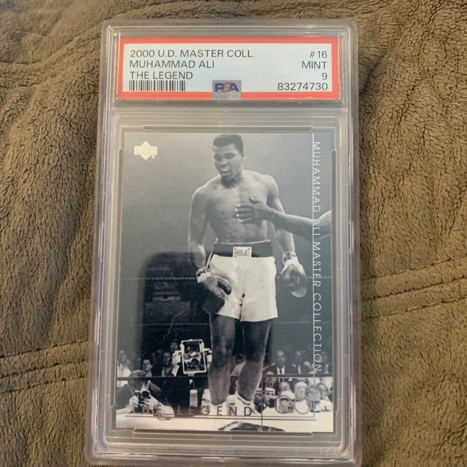 2000 UPPER DECK MASTER COLLECTION ALI 8 MUHAMMAD ALI THE LEGEND Psa 9 /250 view 1