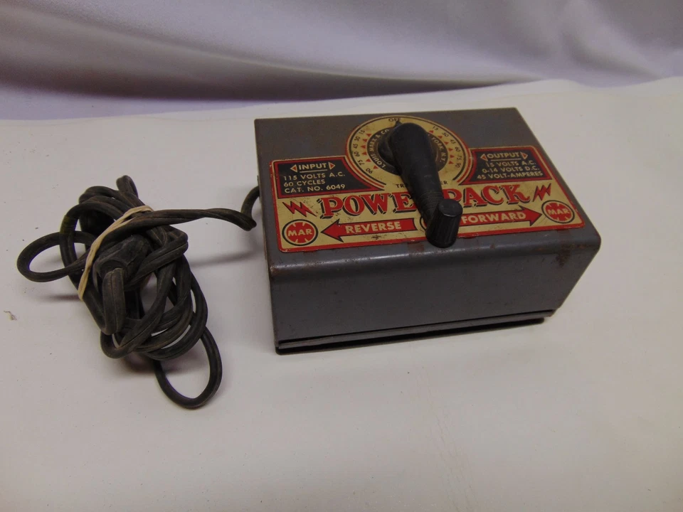 Transformador de tren vintage MAR Power Pack #6049 115 voltios 60 ciclos 45 amperios Foto 3 de 4
