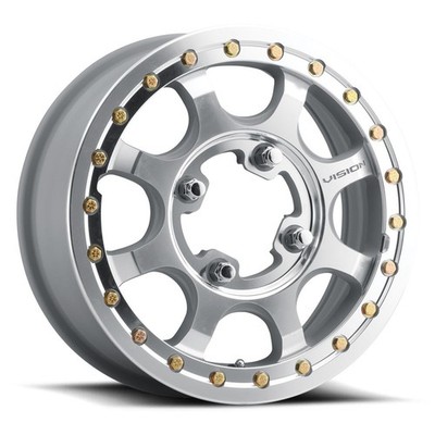 15x7 Machined Wheels Vision ATV 351 Flow ATV 4x156 5.4 (Set of 4)  131.1