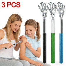 3 Pack Bear Claw Telescopic Metal Extendable Back Scratcher Back Massager Gift