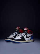 Fragment x Union LA x Air Jordan 1 Retro OG High IO7847-002 Black Red Royal