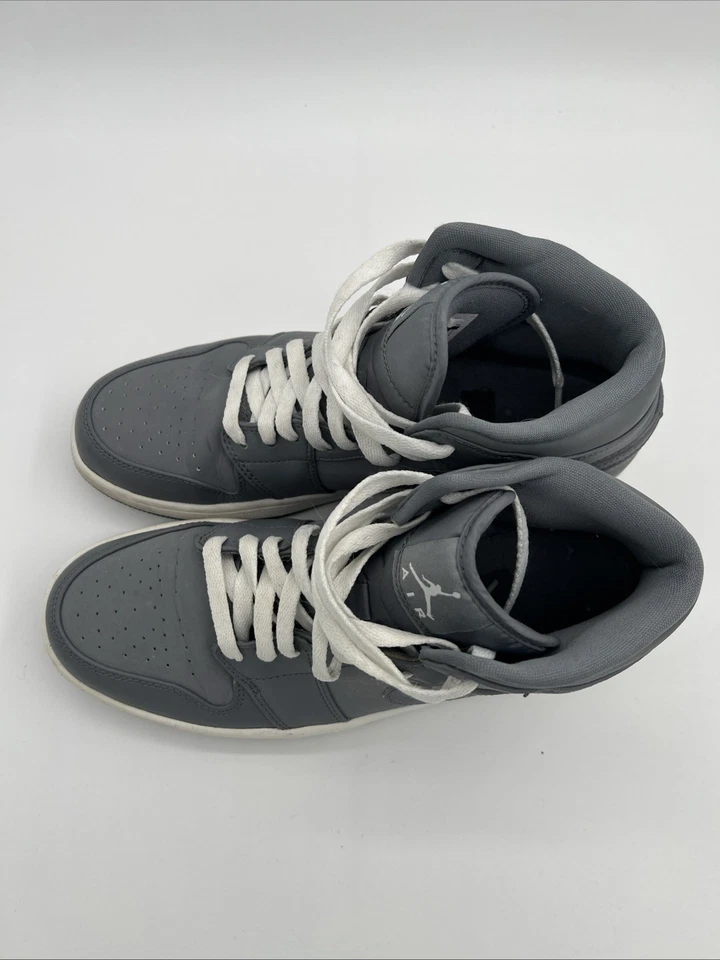 Nike Air Jordan Retro 1 Mid Cool Grey 2015 554724-014 Men’s Size 9.5 VGC/Clean - Image 2 of 4