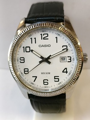 CASIO QUARTZ WHITE DIAL MTP-1302 JAPAN MOV'T MEN'S WORKING CONDITION