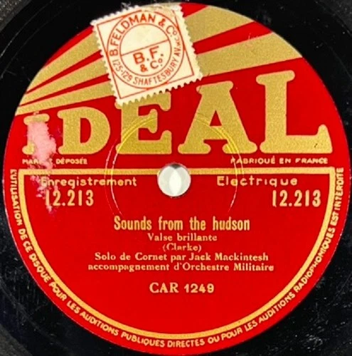 Jack Mackintesh : Sounds from the hudson DISQUE 78 TOURS RPM 10"IDEAL 12.213