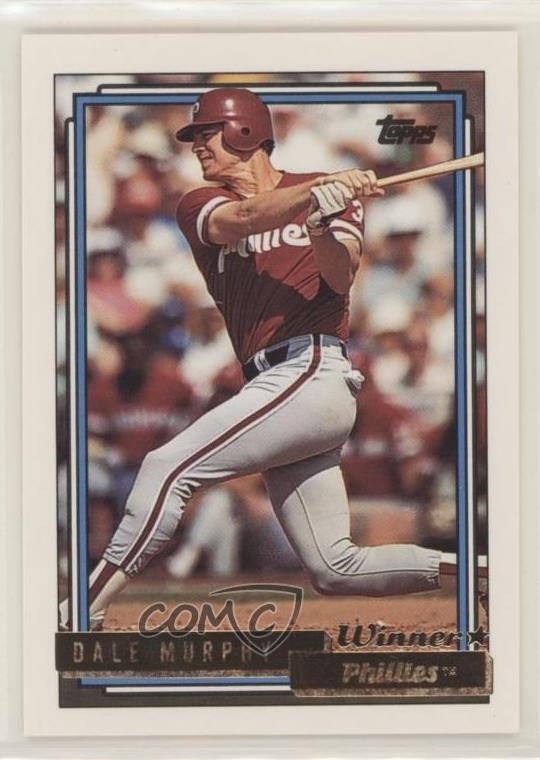 1992 Topps Gold Winner Dale Murphy #680 9kf