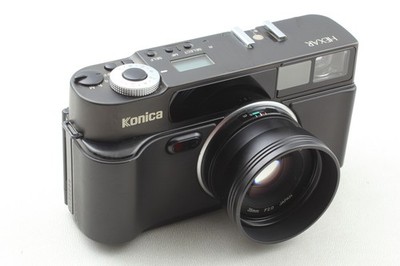 MINT w/ Flash ] Konica Hexar AF Black 35mm Film Camera HX-14 Auto