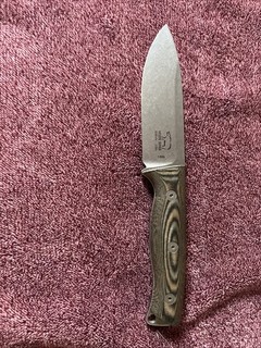White River Ursus 45 Bushcrafter S35VN Green Camo Micarta