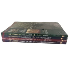 Lot Of 4 Books Life Lessons with Max Lucado Inspirational Bible Study Series New