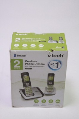Vtech CS6719-2 Two-Handset Cordless Telephone System DECT 6.0 Silver/Black