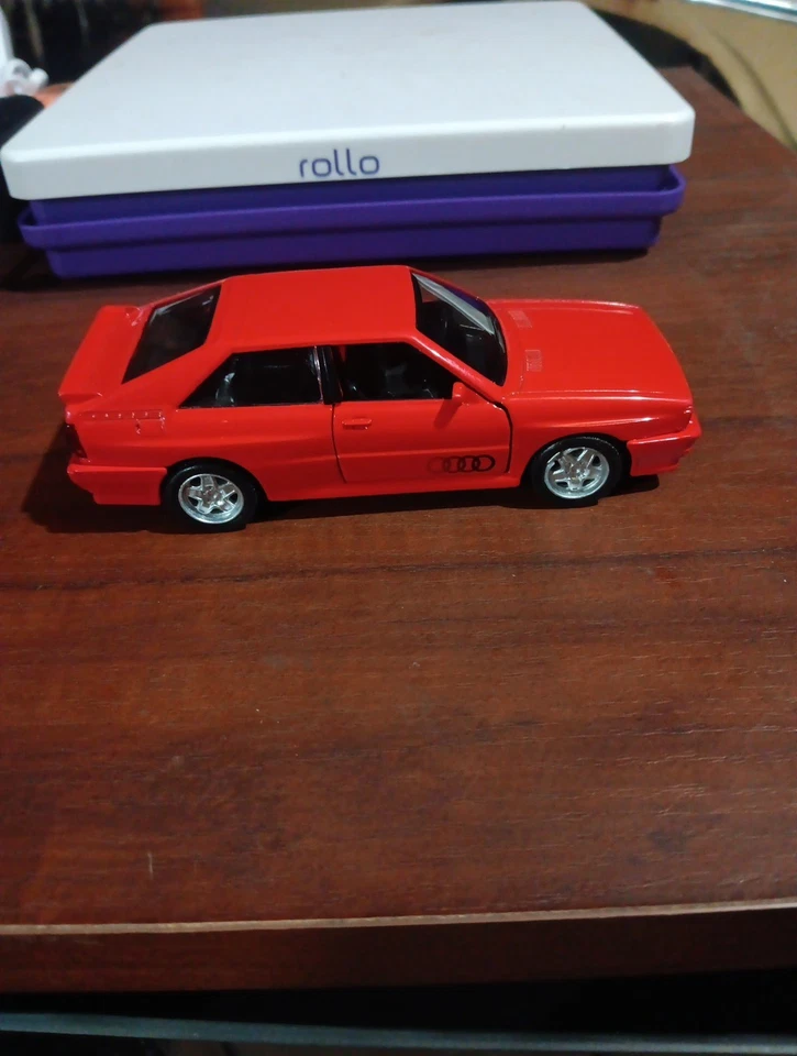 RMZ city, 1/36 1980 Audi Quattro Model Car Diecast Metal Toy, Red, New! - Image 2 of 4