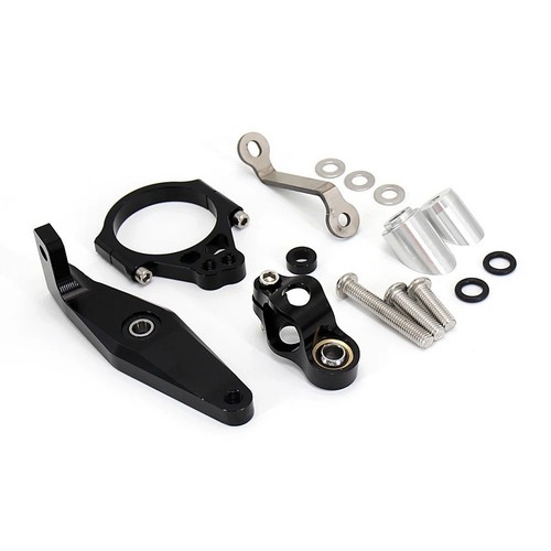 Kit Support Amortisseur Stabilisateur Direction CNC Pour YZF R3 MT-03 R25 - Asyduey Métal Noir