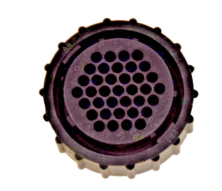 PKG of 4    Tyco Amp #206150-1 Inline Conn.Housing, 37 position     FREE SHIP - Image 2 of 2