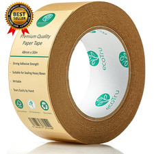 Ultra Strong Kraft Paper Packing Tape, Heavy Duty Brown Packing Tape for Box  C