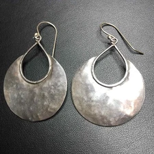 6053 SILPADA W1539 Half Moon Bay Earrings VINTAGE STAMPED LOGO Quality HTF