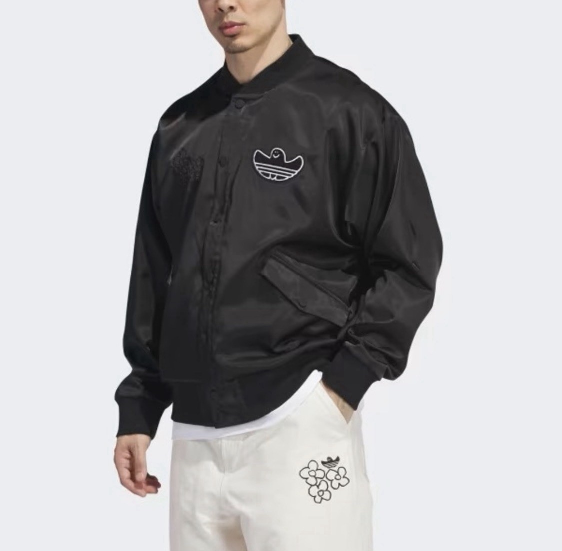 Adidas Mens Jacket Button Up Size Large Mark Gonzales Rare Jacket