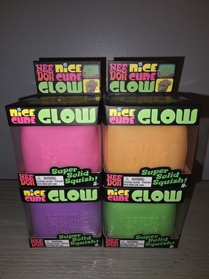 Schylling Needoh Nice Cube Glow New - Rare -100% Authentic