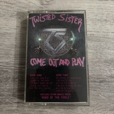 Twisted Sister Come Out and Play Cassette Tape 1985 Atlantic Records