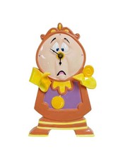 Schmid Disney Beauty & The Beast "Cogsworth" 10.5" Ceramic Porcelain Wall Clock