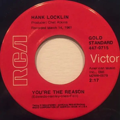 Hank Locklin Please Help Me, Im Falling / Youre The Reason RED LABEL