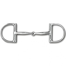 Myler MB 09 English Dee Snaffle Bit Without Hooks - Stainless Steel with Copper