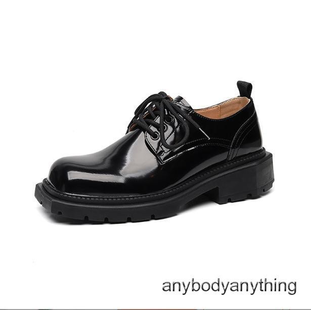 SAOLA Scarpe uomo punta quadrata plateau ecopelle stringate business casual inglesi calde