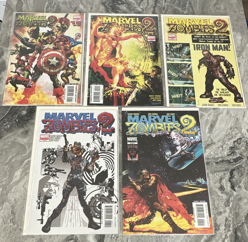 Marvel Comics Marvel Zombies 2 #1-5 Comic Book Lot (2008) Kirkman Phillips