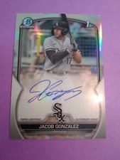 2023 Bowman Chrome Jacob Gonzalez Refractor Auto