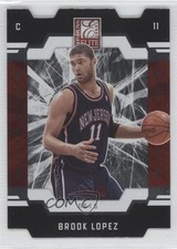 2009-10 Donruss Elite Red Status Die-Cut 12/89 Brook Lopez #69 0b9
